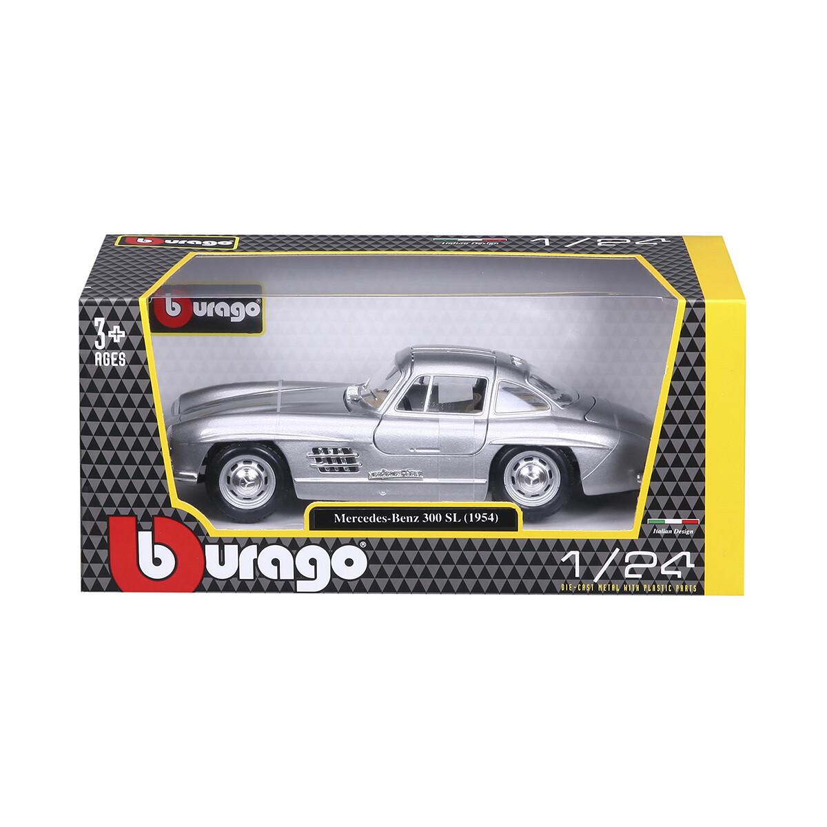 Auto de Colección Bburago Escala 1:24 - Mercedes-Benz 300 SL 1954 