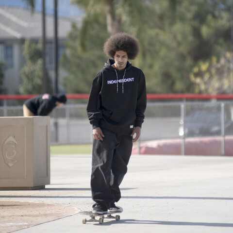 ETNIES INDEPENDENT EMBROIDERED HOODIE Black