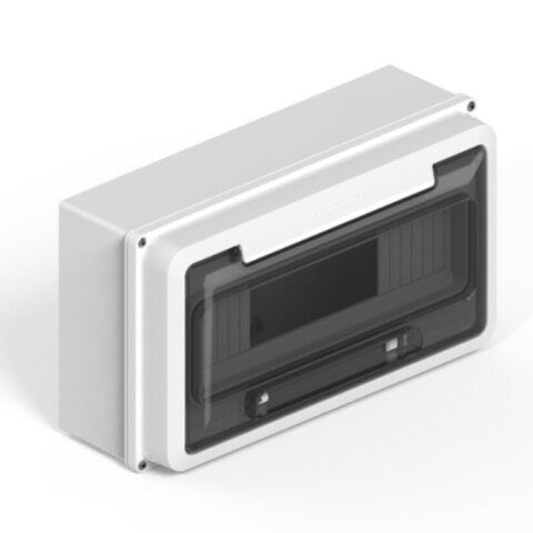TABLERO EXT. IP65 p/12 polos DIN -BLANCO GENROD TABLERO EXT. IP65 p/12 polos DIN -BLANCO GENROD