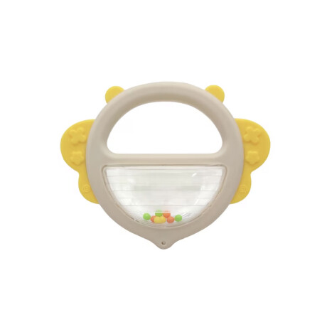 Sonajero Mordedor Mordillo con Diseños Plástico Bebé Huanger Amarillo