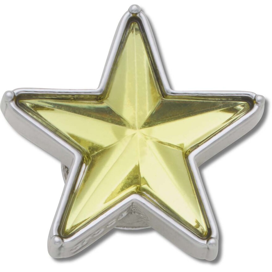 Jibbitz Silver and Green SMT Gem Star Multicolor