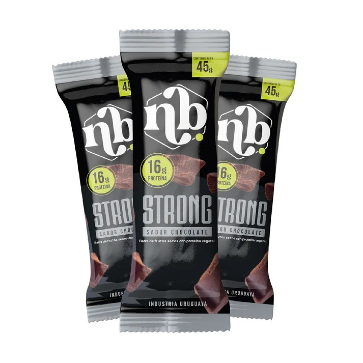 Barra proteína Caja x12 STRONG- Chocolate negro 