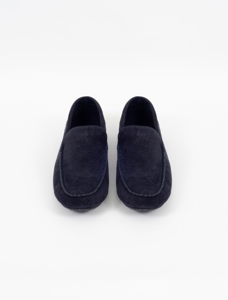 Mocasin gamuza azul