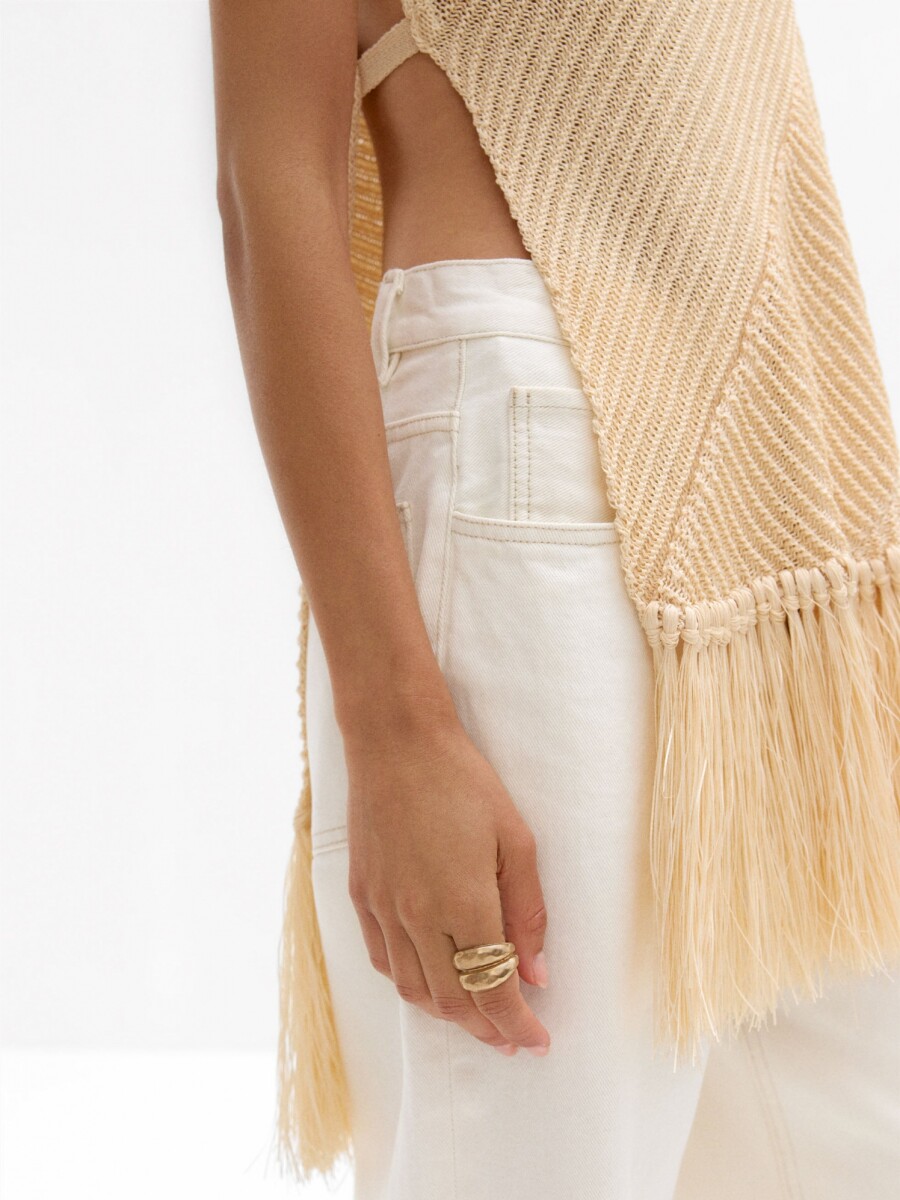 Anillo Redondeado Efecto Doble dorado