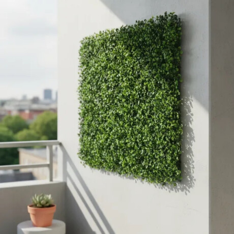 Panel artificial símil trébol 40x60 cm VERDE