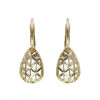Caravanas Tuscan gota labradas de oro amarillo18k Caravanas Tuscan gota labradas de oro amarillo18k