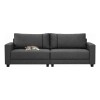 Sofa 4 cuerpos tapizado en tela Pet Friendly gris oscuro Sofa 4 cuerpos tapizado en tela Pet Friendly gris oscuro