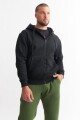 Campera con capucha y bolsillo NEGRO