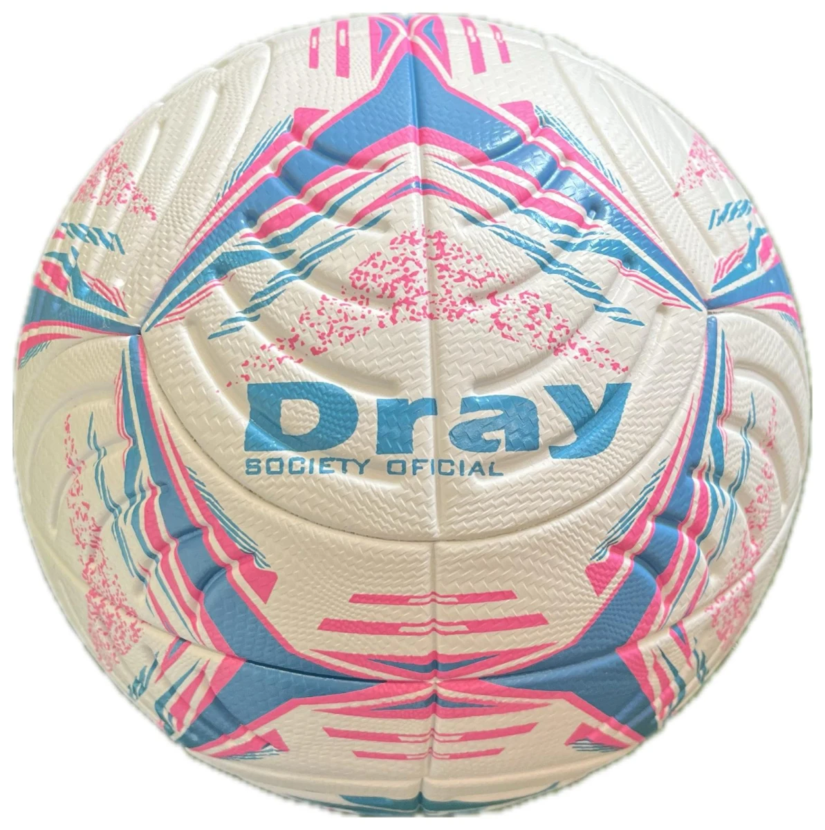 Pelota futbol 7 sintético rosado/celeste 
