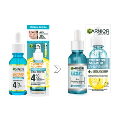 Sérum Anti Imperfecciones Express Aclara Garnier 30 Ml. Sérum Anti Imperfecciones Express Aclara Garnier 30 Ml.