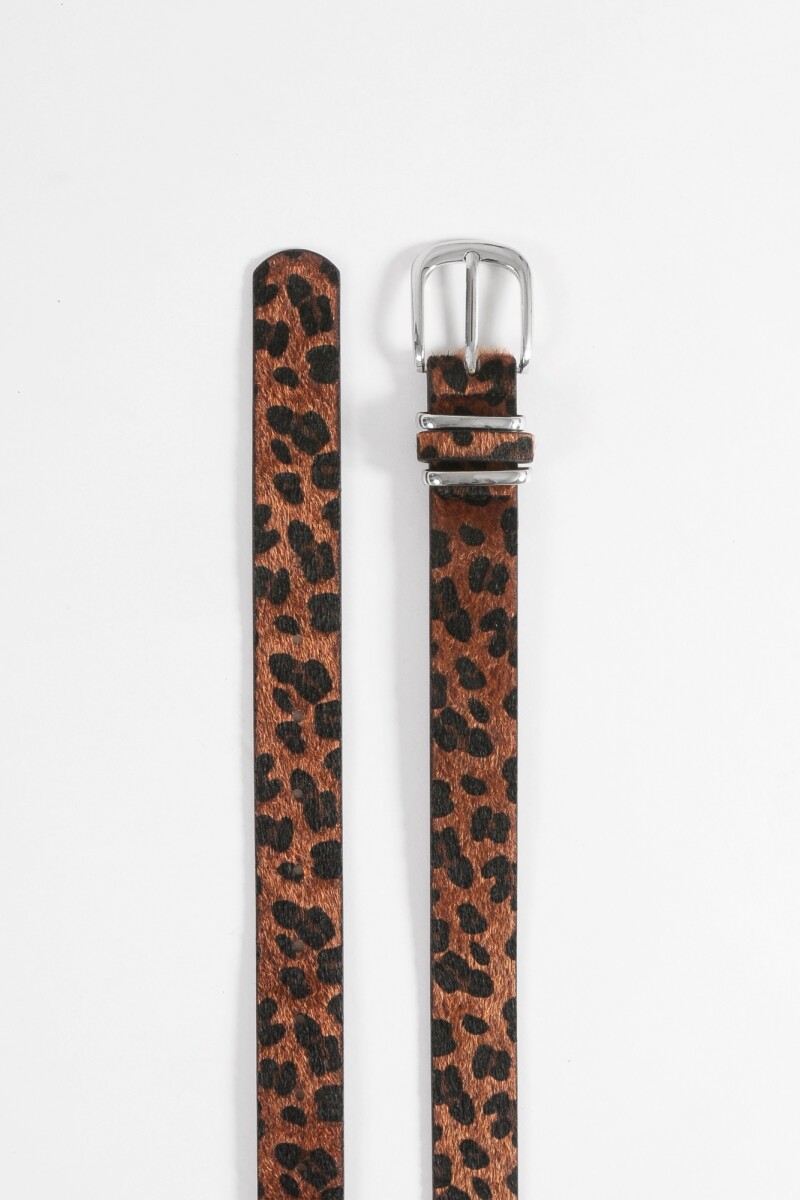 Cinturón pelo animal print animal print