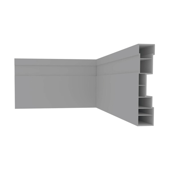 PLASBIL ZOCALO 15mm 7cmx2.40m CINZA Plasbil Zocalo 15mm 7cmx2.40m Cinza