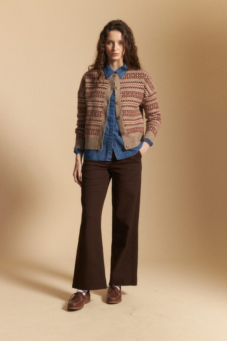 CARDIGAN FAUSTA Tostado