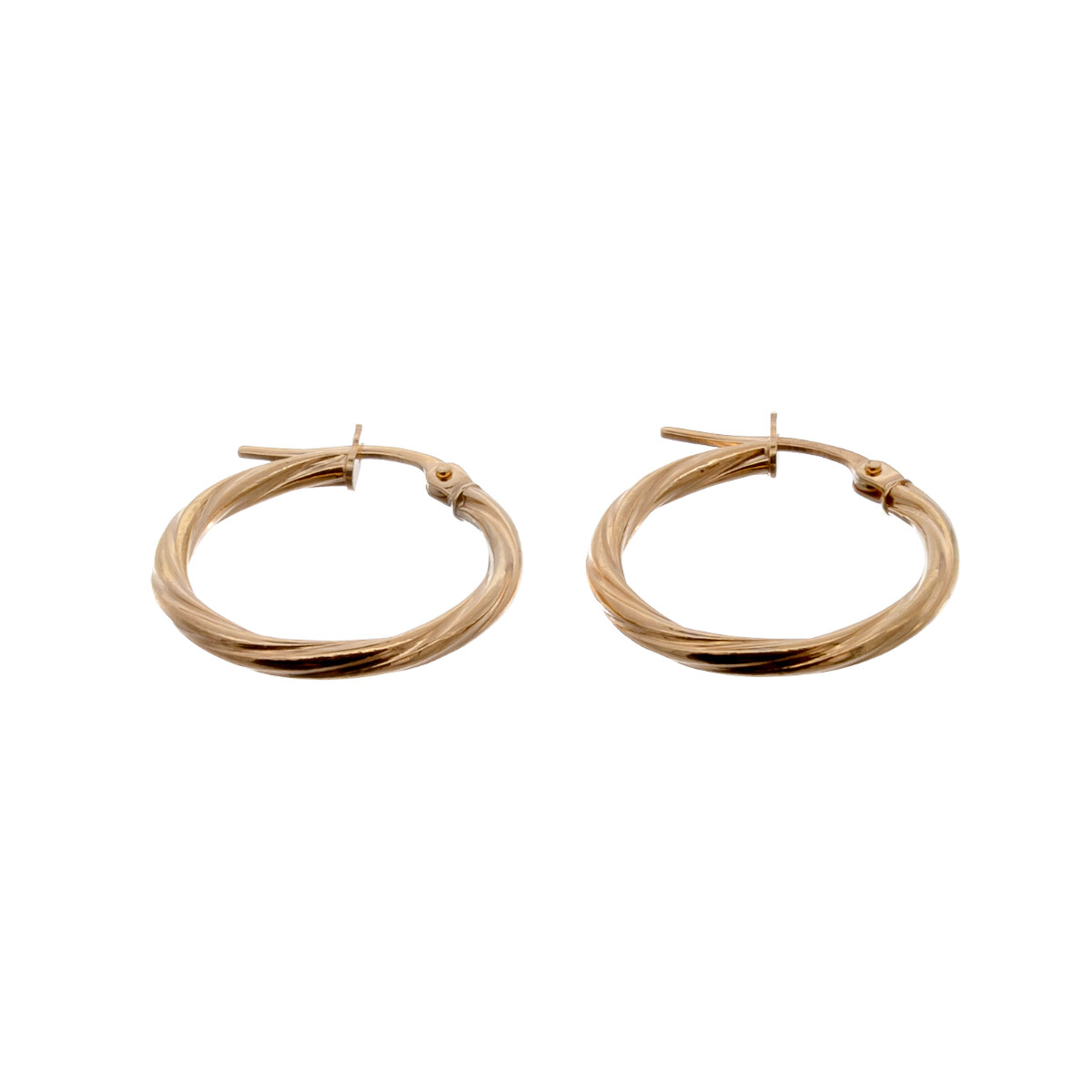 Par de aros de oro 9 ktes. 