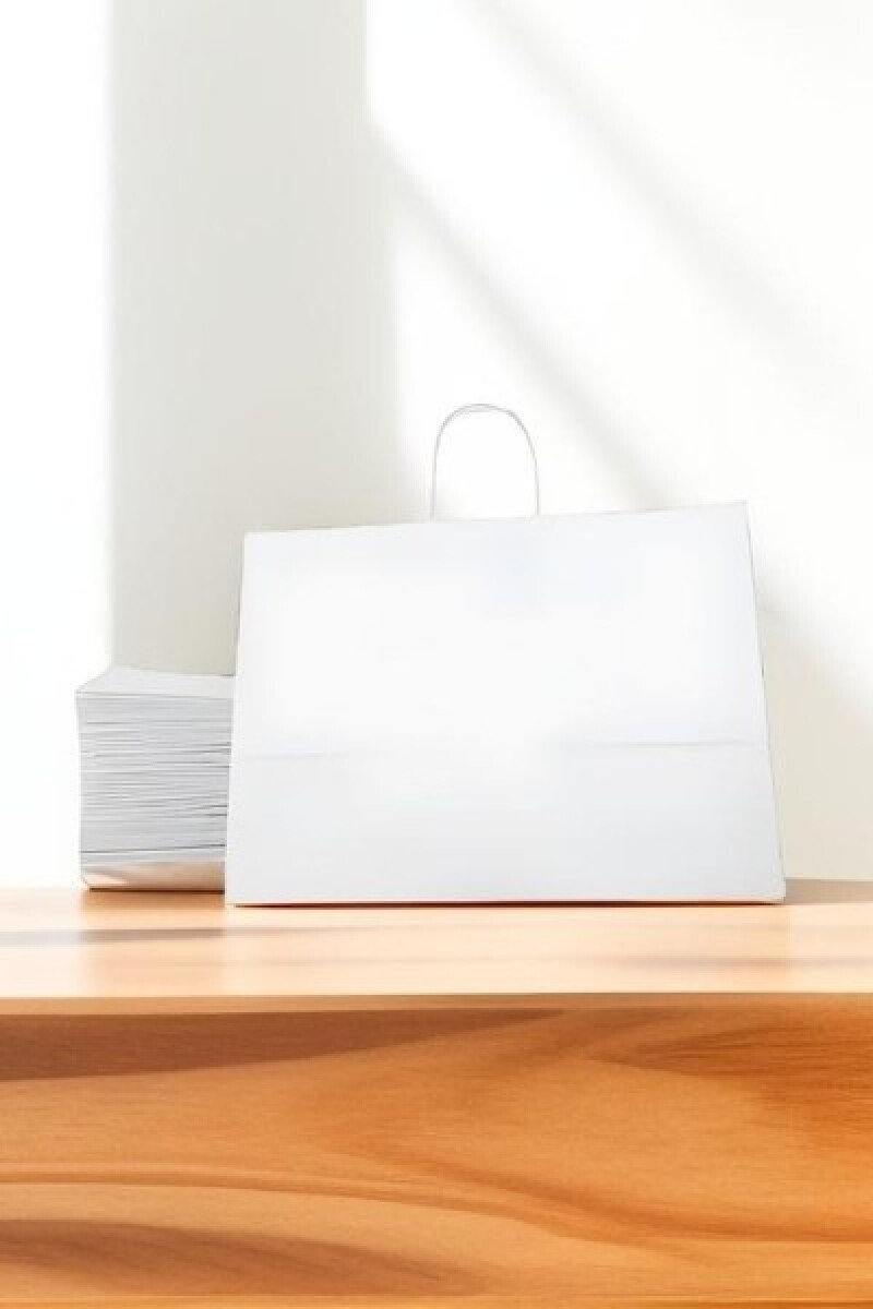 Pack x 200 - bolsa lisa 43x12x32 cm. - BLANCO 