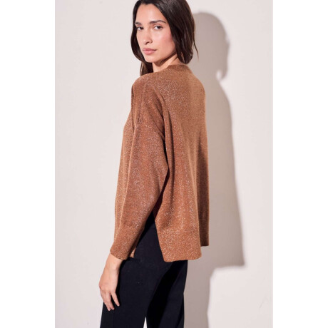 Sweater Lurex Camel