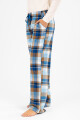 Pantalon mujer franela Azul