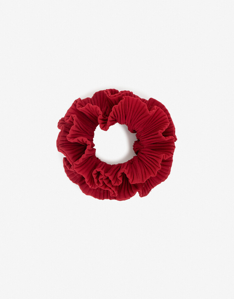 Skunzies Lisas Scrunchie Frunces Burgundy - Rojo Burdeaux