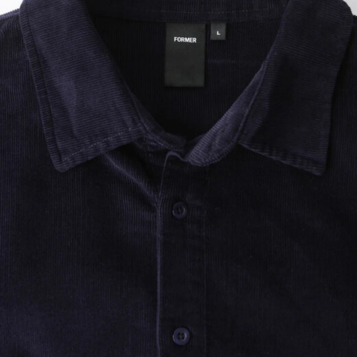 Camisa Former Vivian Cord - Azul Camisa Former Vivian Cord - Azul