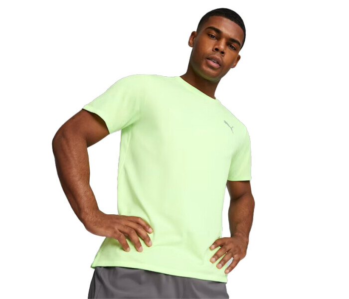 Remera RUN Favorite Verde/Fluo