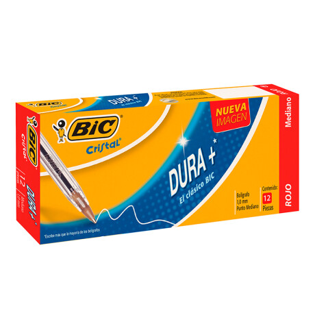 BolÃ­grafo BIC Cristal x12 Unidades Rojo