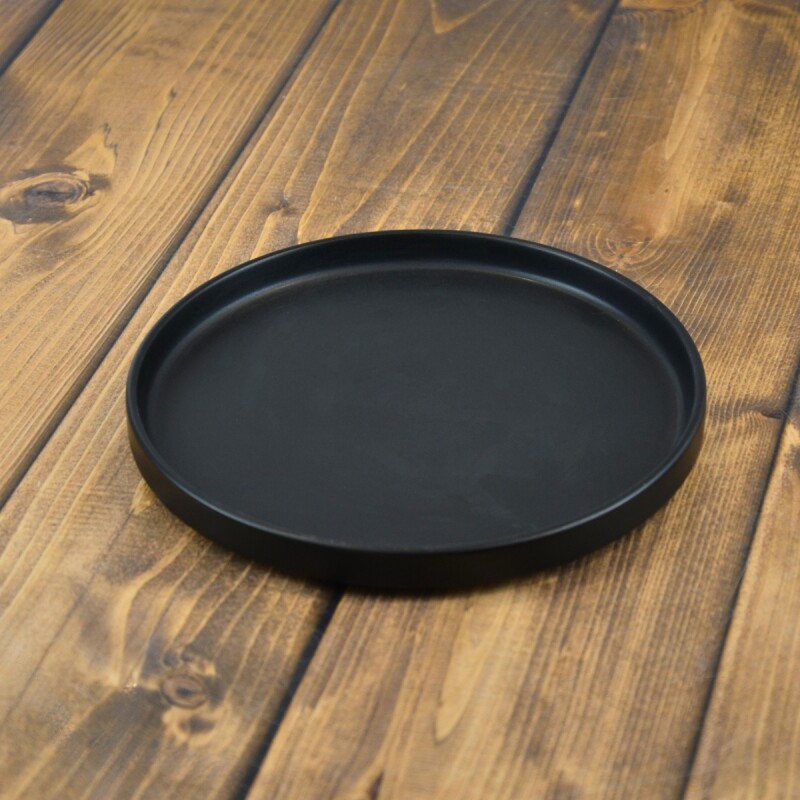 Plato de mesa Stoneware D26,5x2cm TOKIO NEGRO