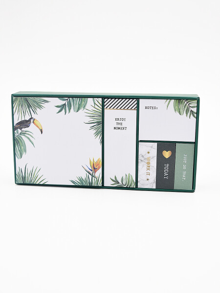 ORGANIZADOR BOTANICA C/MARCADORES DE HOJA VERDE