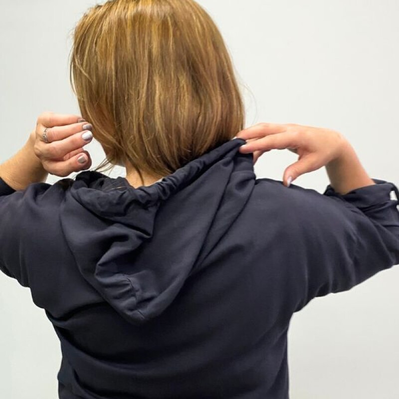 Buzo Italiano "Dont Let Think It" Negro