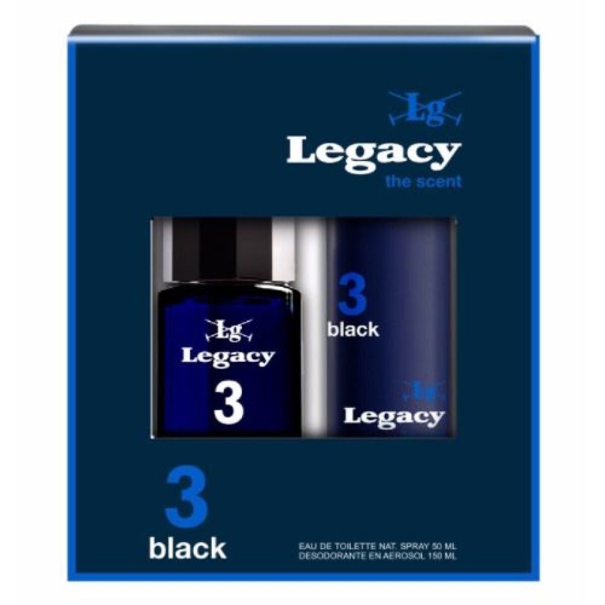PACK PERFUME + DESODORANTE 3 - Black 
