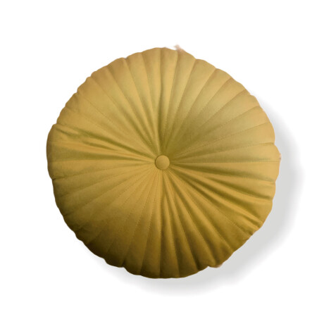 Almohadón en terciopelo de 40 cm de diámetro con pespunte Almohadón en terciopelo de 40 cm de diámetro con pespunte