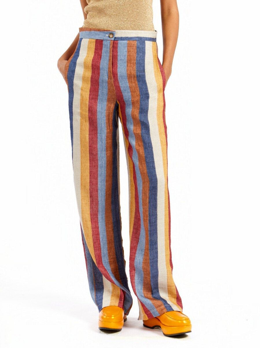 Linen pants - Multicolor 