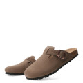 Zuecos de Mujer Freeway Casual 1 Hebilla Taupe
