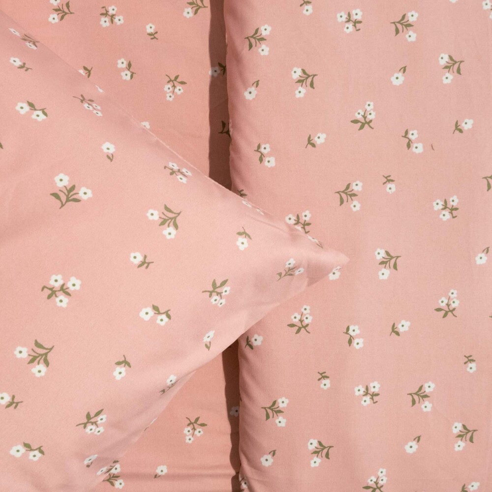 JGO SÁBANAS FIBRA-SUAVE ROSA LITTLE FLOWERS ROSA VIEJO