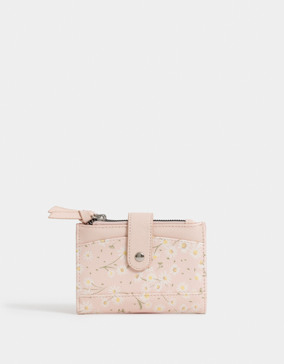 Billetera Cuerina Margaritas 