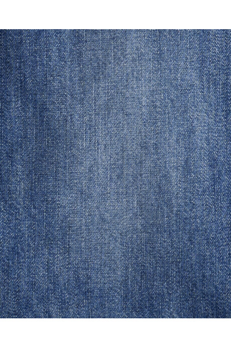 Camisa jean con cuello de pana Sin color