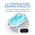 Baño Plegable Termómetro + Colchón Bebé Baby Antideslizante Color Variante Celeste