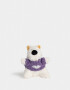 Llavero Peluche Llavero Y Charm De Perrito Con Sweater - Blanco Crema