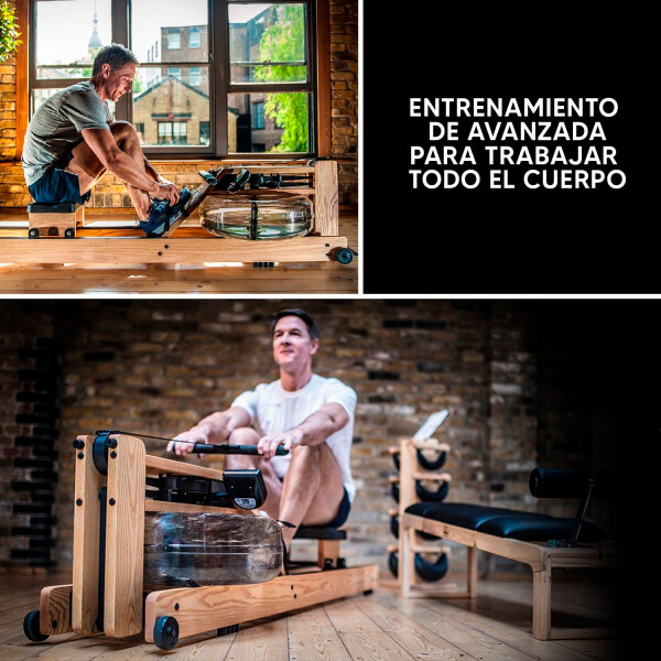 Banco Simulador Remo De Agua Like Madera Profesional MAQUINA REMO PROFESIONAL LIKE ZYX0018