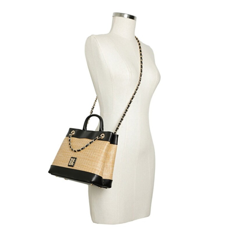 Omyra Satchel Natural/black