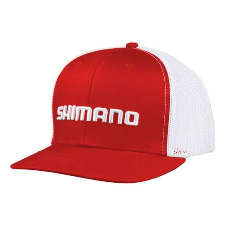Gorro shimano trucker rojo logo blanco Gorro shimano trucker rojo logo blanco