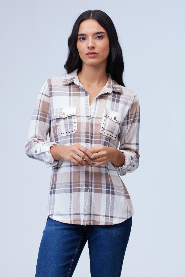 Camisa Soft Cuadrille MULTI/BLANCO