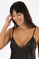 Camisón moss Negro