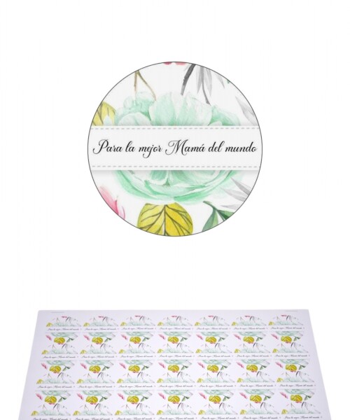 Stickers día de la madre plancha DISEÑO 12