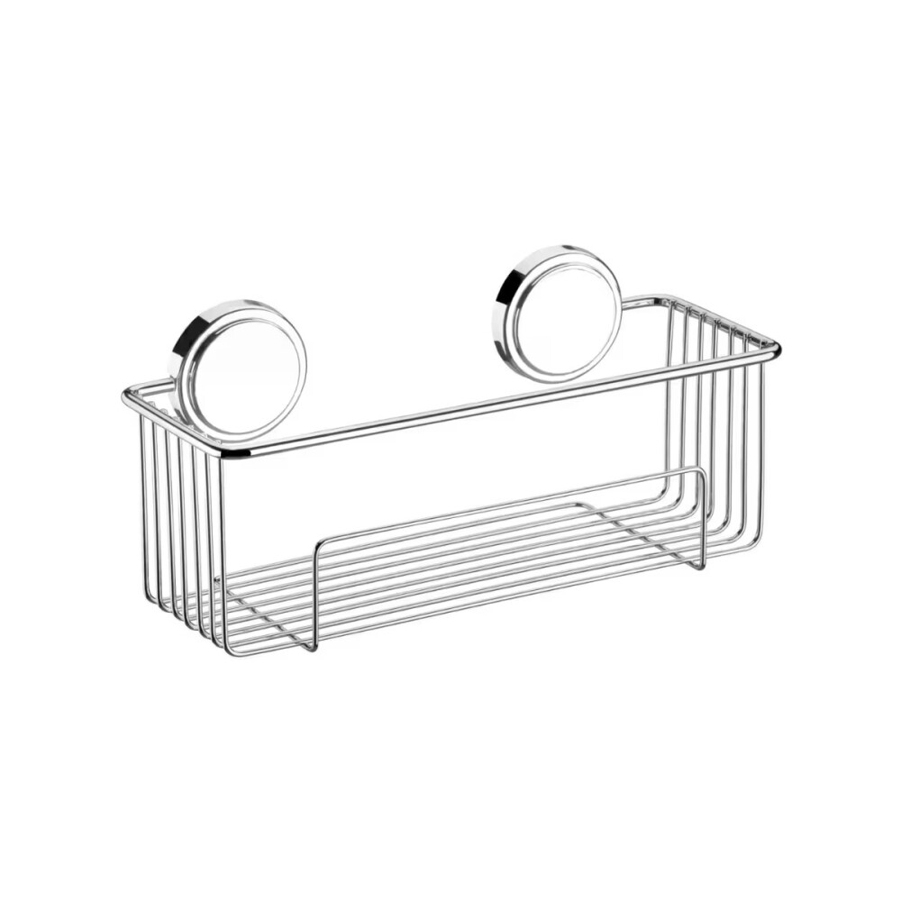 ORGANIZADOR DE BAÑO ADHESIVO CROMO Organizador De Baño Adhesivo Cromo