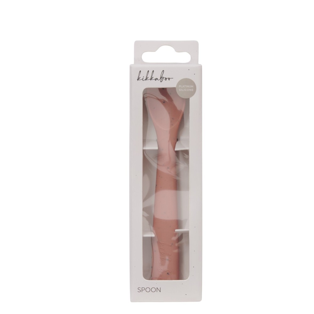 Cuchara silicona Platinum KIKKABOO rosa