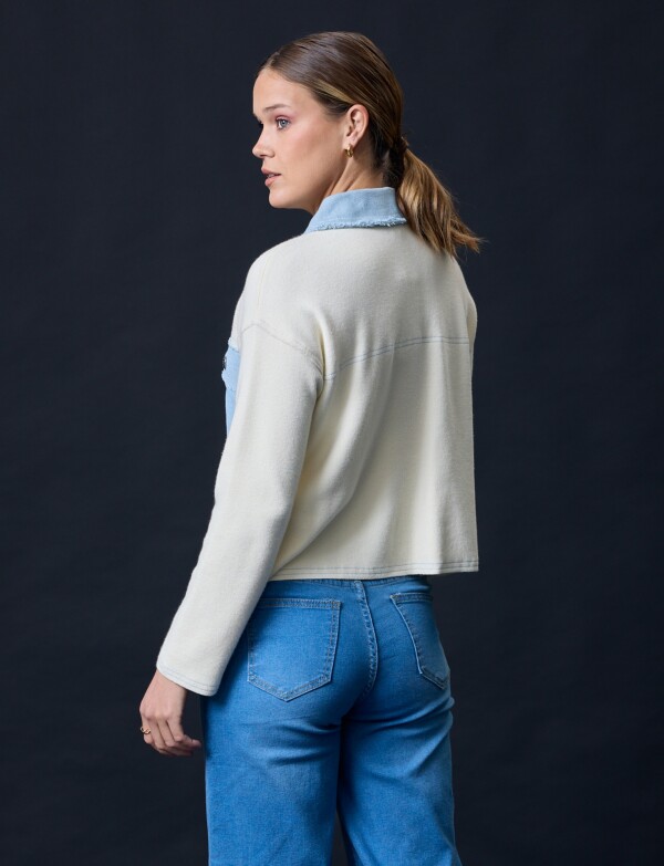 Camperita Combinada Denim CRUDO/MULTI