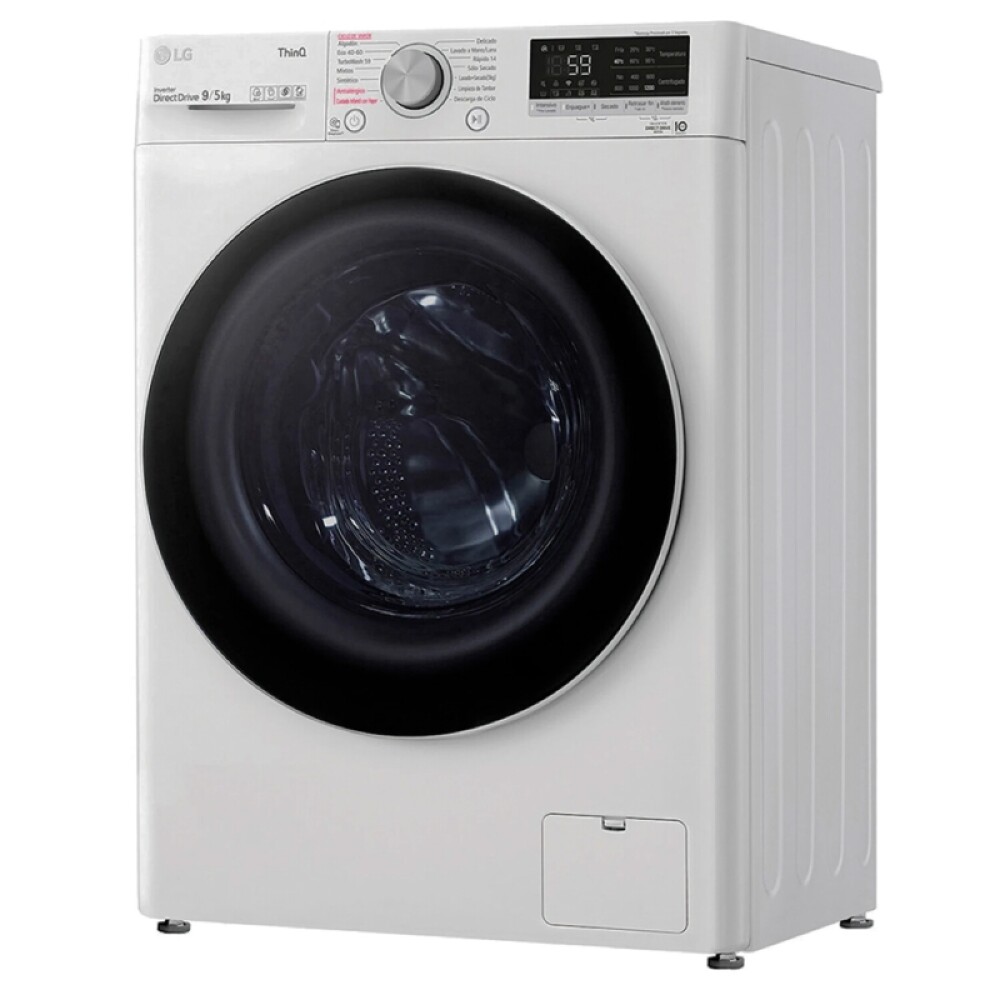 Lavasecarropas frontal inverter LG 9Kg WD9WVC4S6 blanco