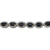 Pulsera Oval-Plata 925-Piedra zafiro y zirconia-PU3477 conpiedra