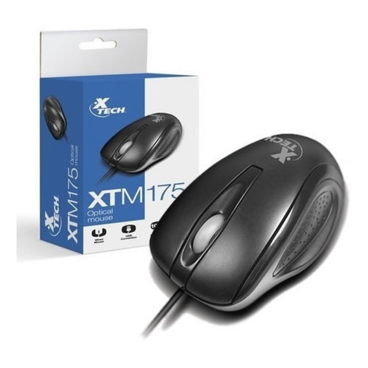 Mouse Optico cableado USB Xtech XTM-185 