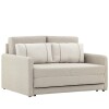 SOFA CAMA 1.46 MTS - PARRILLA EXTENSIBLE - TELA BEIGE - ALMOHADONES PEQUEÑOS EN TELA CLARA SOFA CAMA 1.46 MTS - PARRILLA EXTENSIBLE - TELA BEIGE - ALMOHADONES PEQUEÑOS EN TELA CLARA